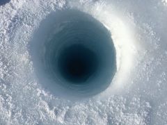 Researchers have identified thriving microbial communities hundreds of meters beneath the Ross Ice Shelf in Antarctica